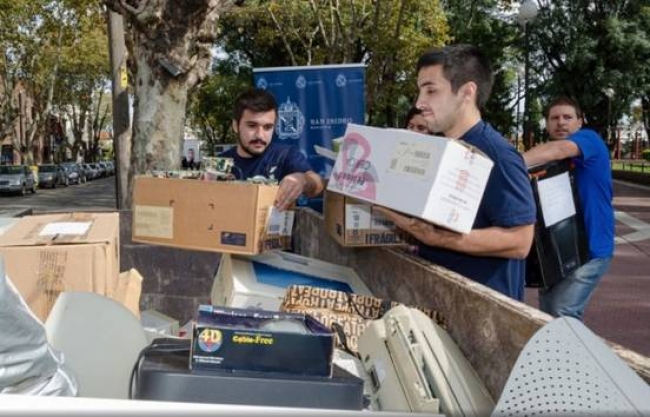 Este Viernes, 3° Jornada de recolección de residuos electrónicos en San Isidro